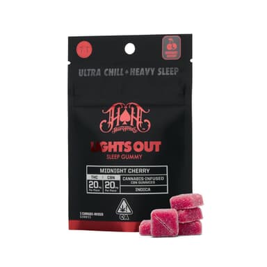Midnight Cherry - 20mg:20mg THC:CBN - 5pcs - 100mg image 1