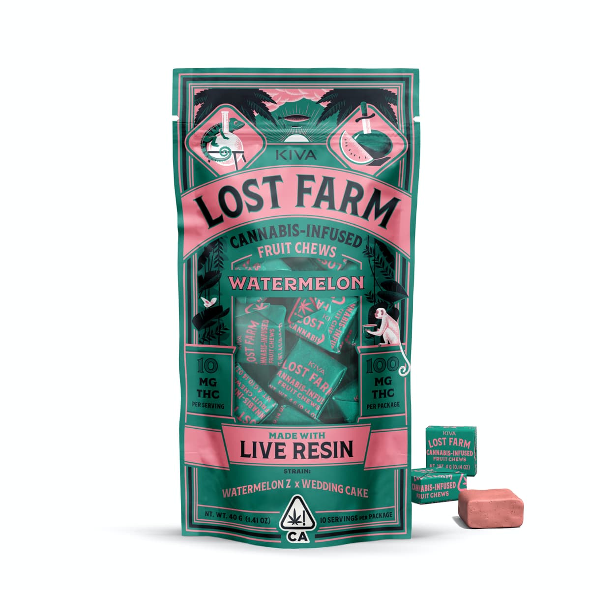 Watermelon - 100MG - Live Resin Chews
