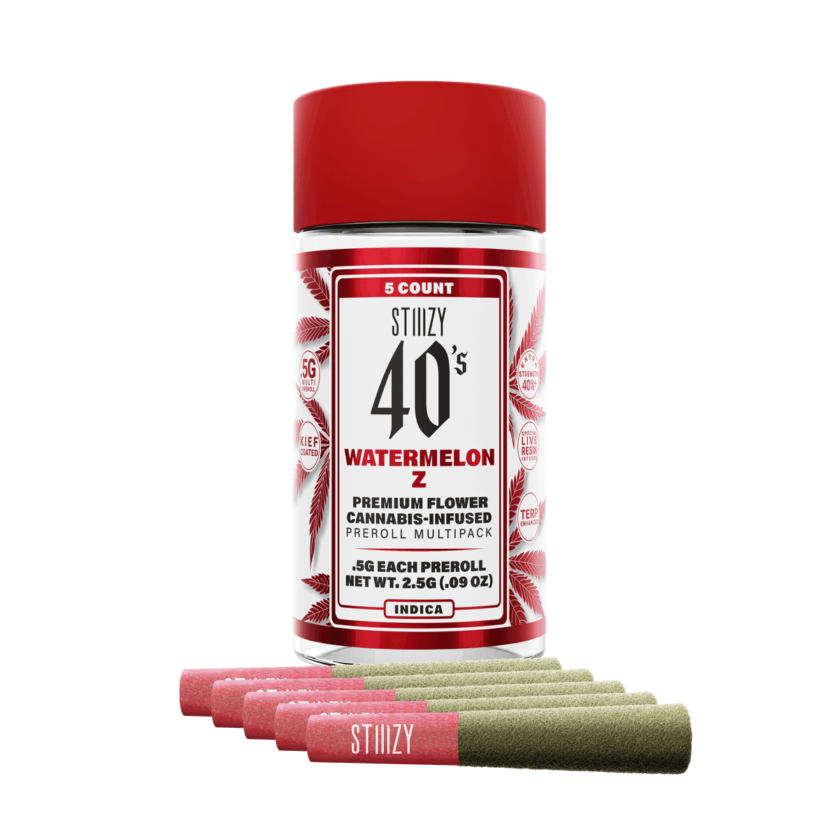 Watermelon Z - 2.5g - 5pk Infused 40's