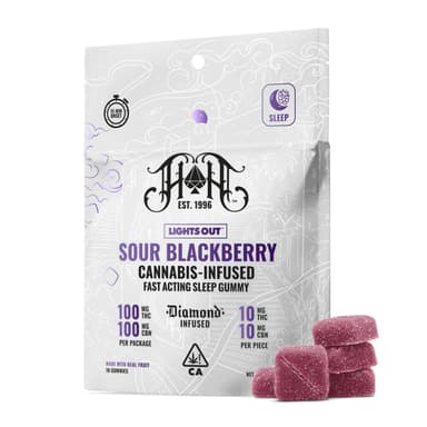 Sour Blackberry - 100mg - THC/CBN - Fast Acting image 1