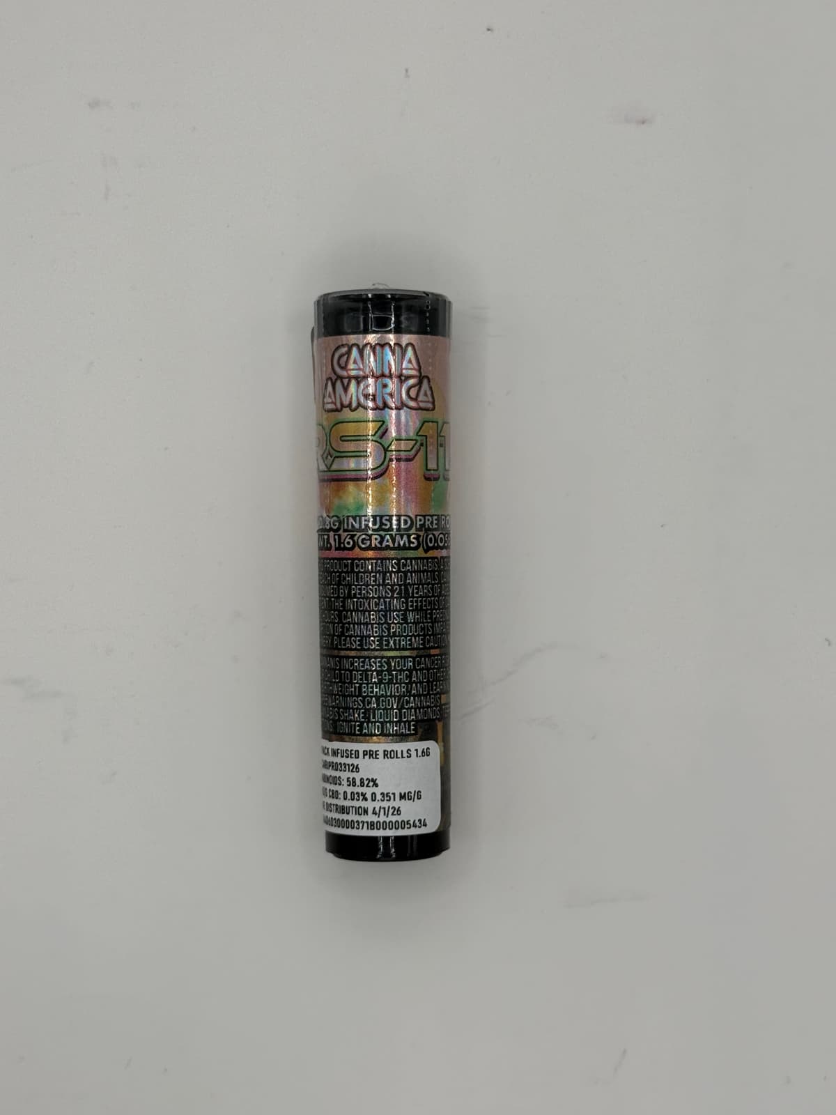 RS11 - 1.6G - Infused pre-roll - 2 PK